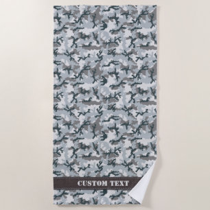 Urban Camouflage Beach Towel