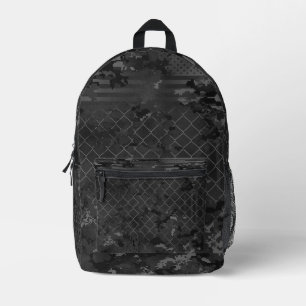 Urban Camouflage Dark and Grey Printed Backpack