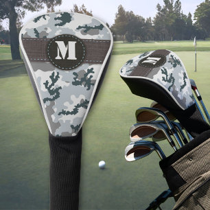 Urban camouflage golf head cover