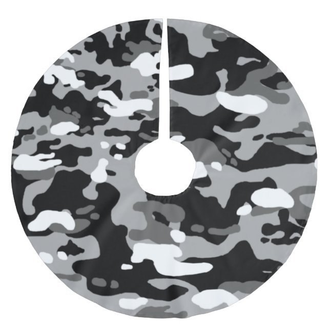 Urban Camouflage III Brushed Polyester Tree Skirt (Front)