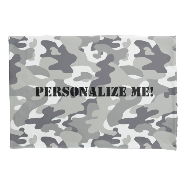 Urban Camouflage Pattern Pillowcase (Front)