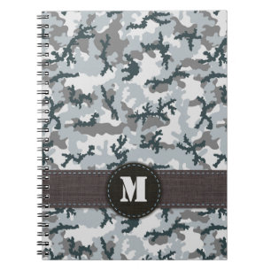 Urban camouflage spiral notebook