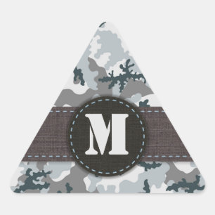 Urban camouflage triangle sticker