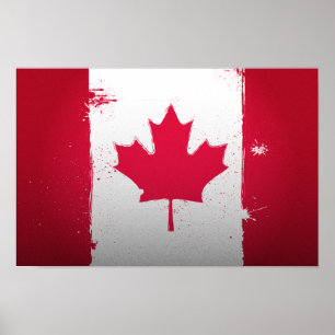 Urban Canada Flag Poster
