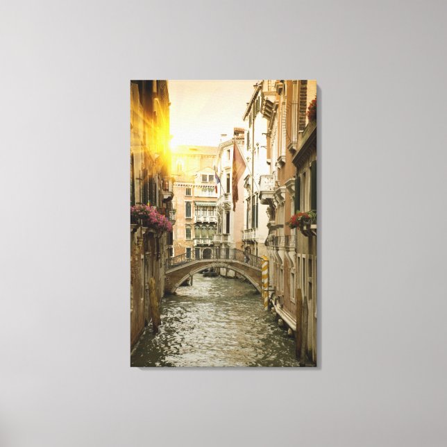 Urban Canal Canvas Print (Front)