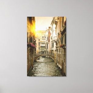 Urban Canal Canvas Print