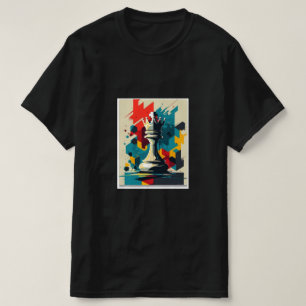 Urban Chess Queen T-Shirt – Bold Abstract Streetwe