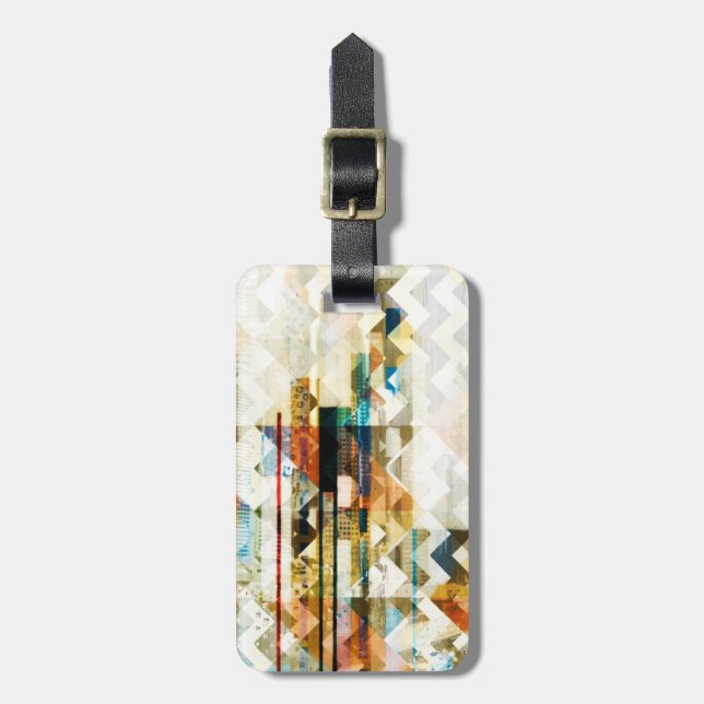Urban Chevron II Luggage Tag (Front Vertical)