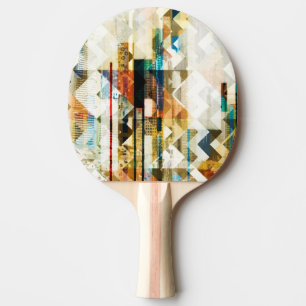 Urban Chevron II Ping Pong Paddle