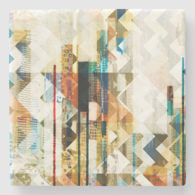 Urban Chevron II Stone Coaster (Front)