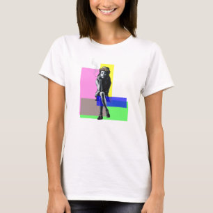 Urban Chic: Banksy-Inspired Girl T-Shirt