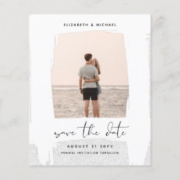 Urban Chic Minimalist PHOTO Save The Dates BUDGET Flyer