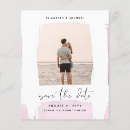 Urban Chic Minimalist PHOTO Save The Dates BUDGET Flyer