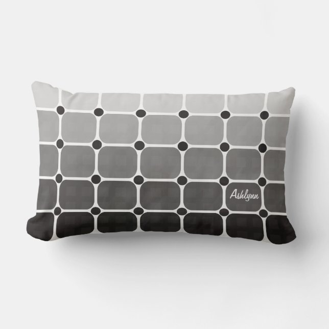 Urban Chic Throw Pillow - Charcoal Grey (Front)