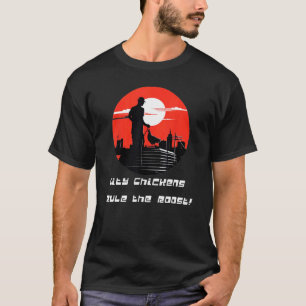 Urban Chicken Enthusiast Funky Feathers 1 T-Shirt