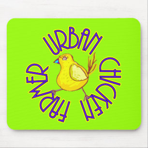 Urban Chicken Farmer Mouse Pad