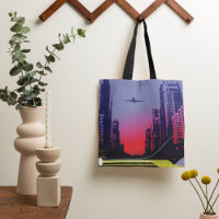 Urban City Scene At Dusk