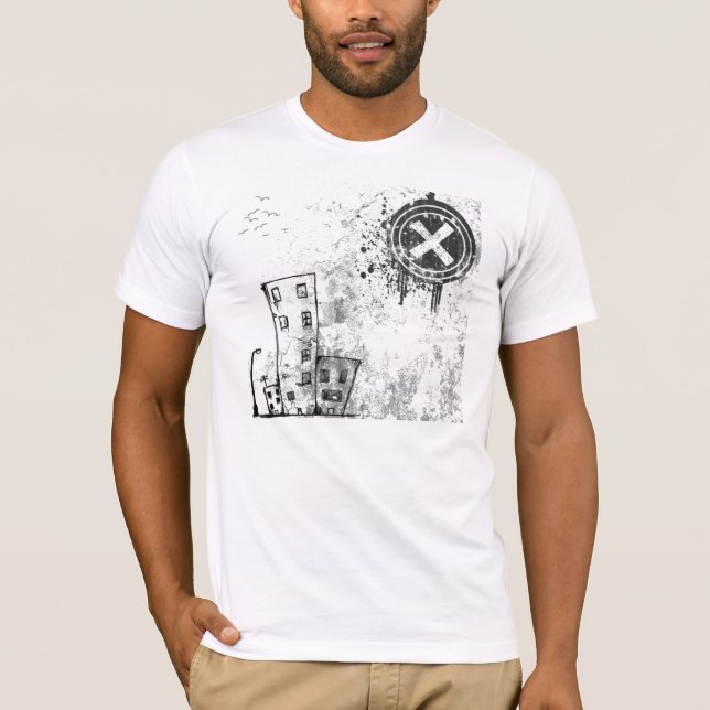 urban city vector T-Shirt (Front)