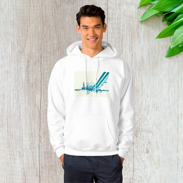 Urban Cityscape Mens Hoodie (Creator Uploaded)