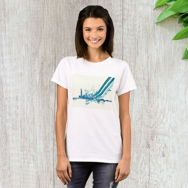 Urban Cityscape Womens T-Shirt (Creator Uploaded)