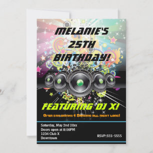 Urban Club Hip Hop Dancing Party Invitation