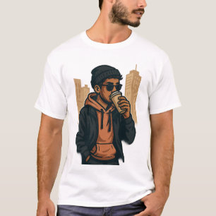 Urban Coffee Vibes – Men's Basic T-Shirt