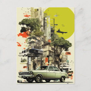 Urban Collage Postcard