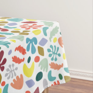 Urban Colorful Organic Shapes Tablecloth