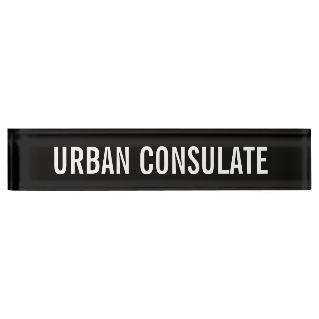 Urban Consulate Nameplate (Front)