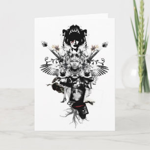 Urban Cowboy - rockstar - Greeting Card