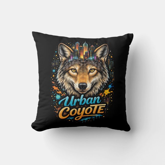 Urban Coyote Cushion (Front)