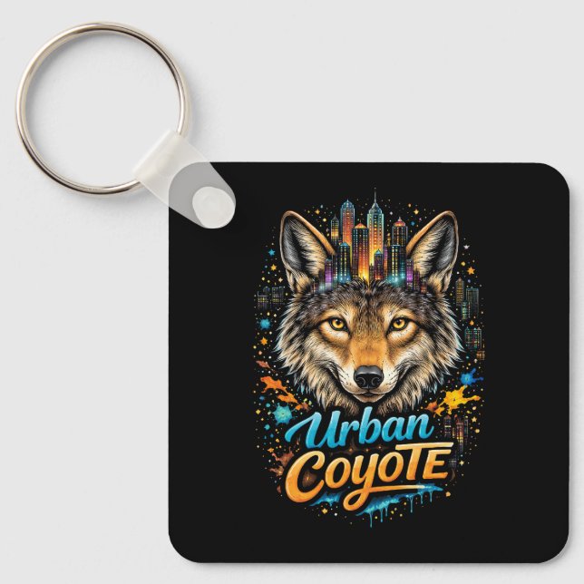 Urban Coyote Key Ring (Front)