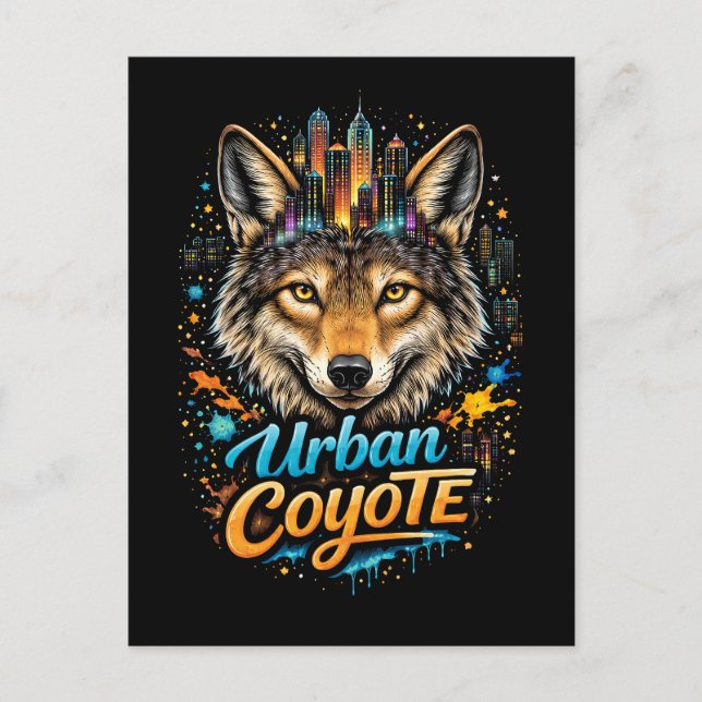 Urban Coyote Postcard (Front)