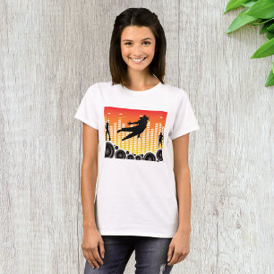 Urban Dance Party Silhouette with Speakers T-Shirt