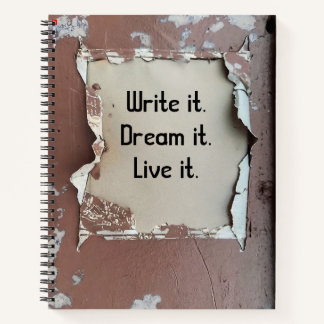 Urban Decay Theme - Grungy Paint Spiral Notebook