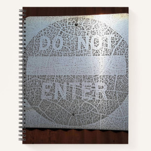 Urban Decay Theme - Rusted Sign Spiral Notebook