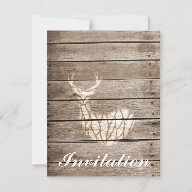 Urban Deer Invitation (Front)