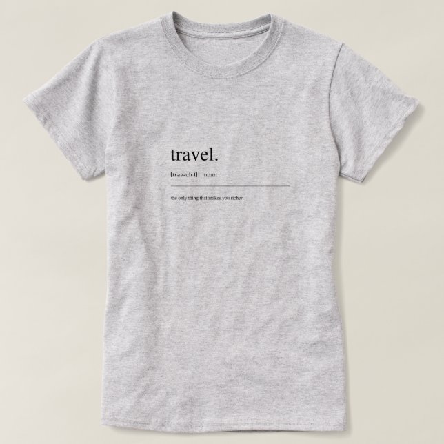 Urban dictionary T-Shirt - Travel (Design Front)