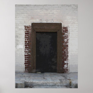 Urban Door photo painting Poster