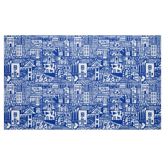 Urban Dream - Navy Blue Fabric (Fat Quarter)