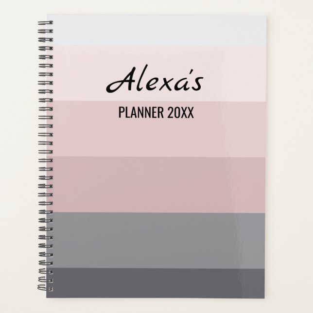 Urban Dusk Stripes  Planner (Front)