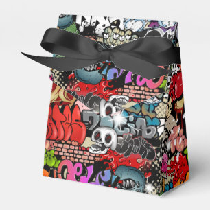 Urban dynamic street art Graffiti art pattern Favour Box