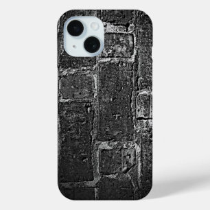 Urban Edge: Cool Realistic Brick Wall Texture iPhone 15 Case