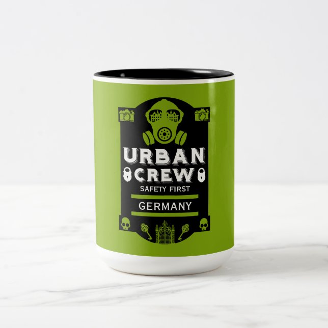  Urban Exploration Urbex  Two-Tone Coffee Mug (Center)