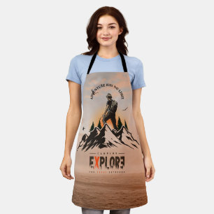 Urban Explorer   All-Over Print, Medium Apron