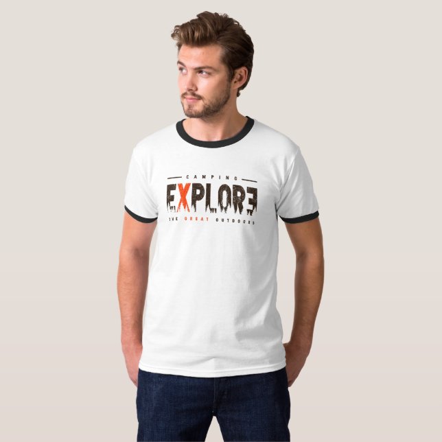 Urban Explorer | Men's Ringer T-Shirt (Front Full)