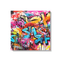 Urban Expression: Graffiti Art Canvas
