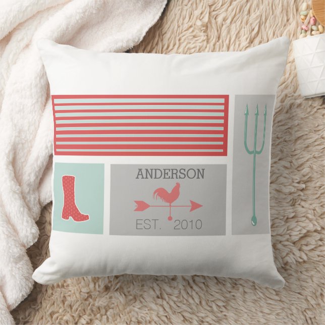 Urban Farm Pattern Cushion (Blanket)