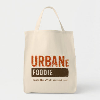 Urban Foodie Brown Logo Grocery Tote