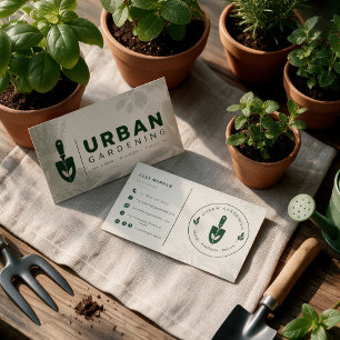 Urban gardener business card nursery